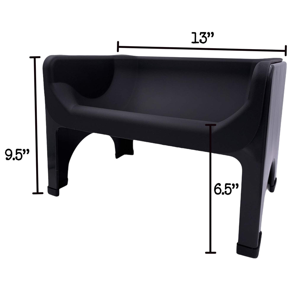 Fluff Trough XL, diseño ergonómico, facilita comer
