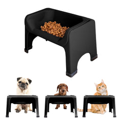 Fluff Trough tazón elevado para perro facilita comer con menos esfuerzo.