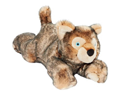 Fluff & Tuff Lobo Wolf Pup con orejas erguidas, perfecto para consolar durante la siesta