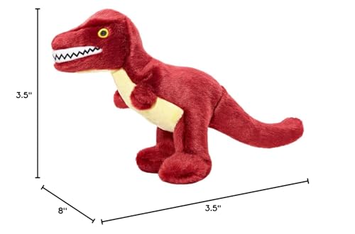 Fluff & Tuff Tiny T-Rex, con malla Tuffweb duradera para juego rudo