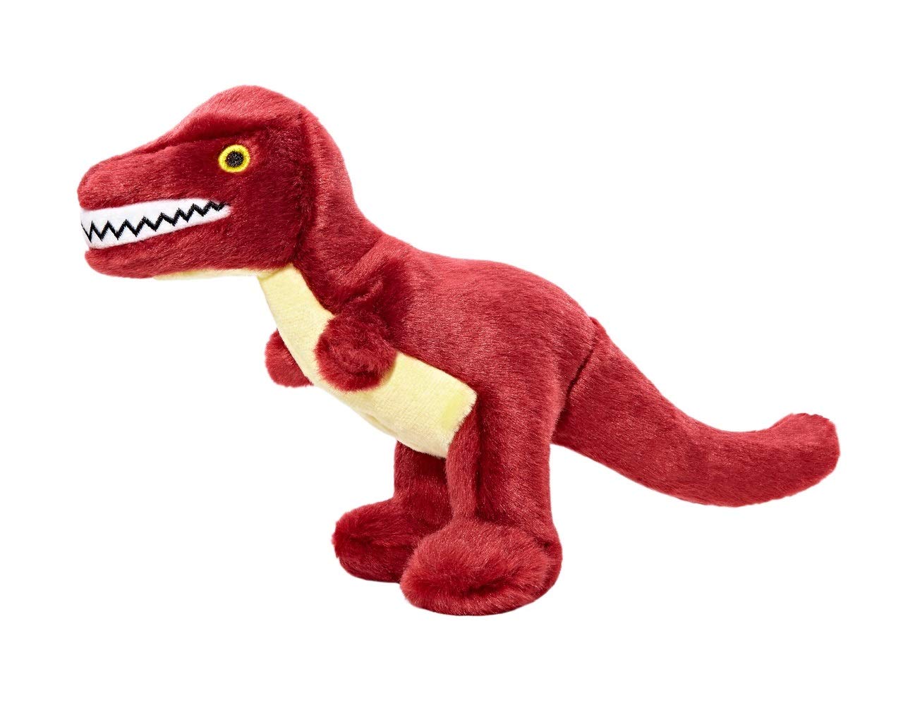 Fluff & Tuff Tiny T-Rex, ojos amarillos y dientes, ideal para juego y abrazo