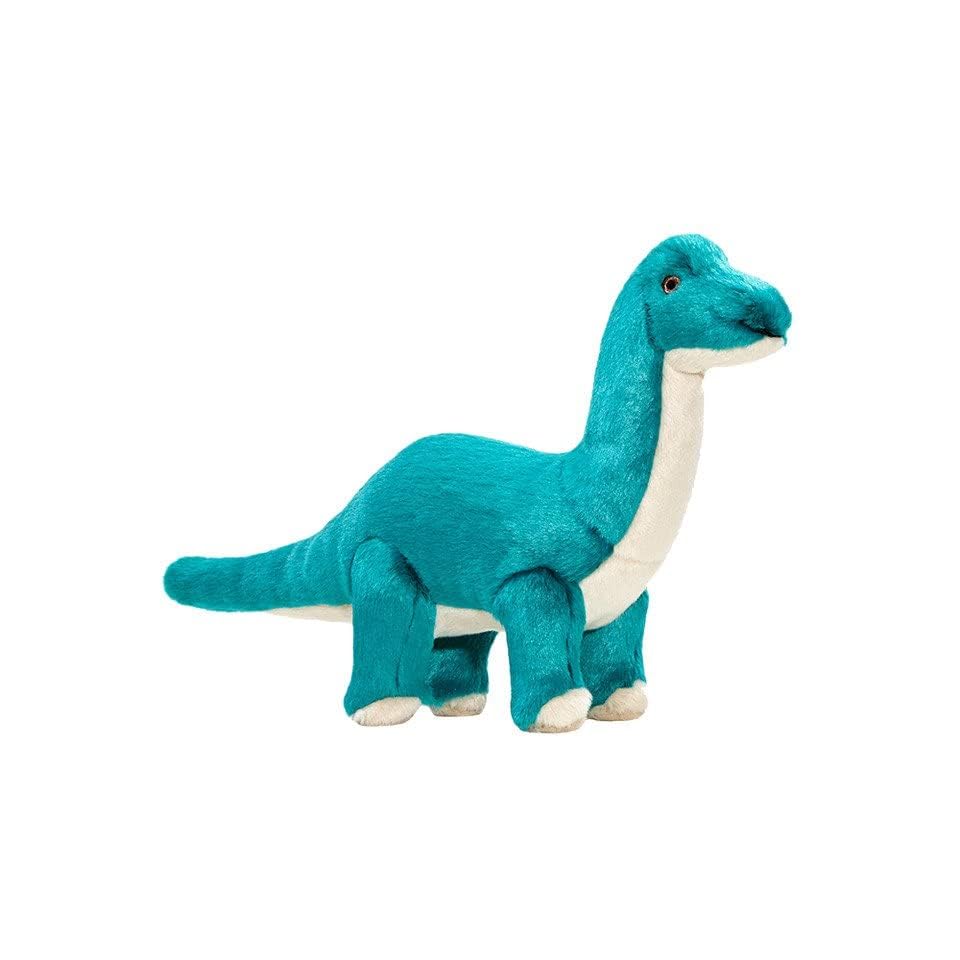 Fluff & Tuff Ross Brachiosaurus, peluche turquesa, ideal para jugar y abrazar