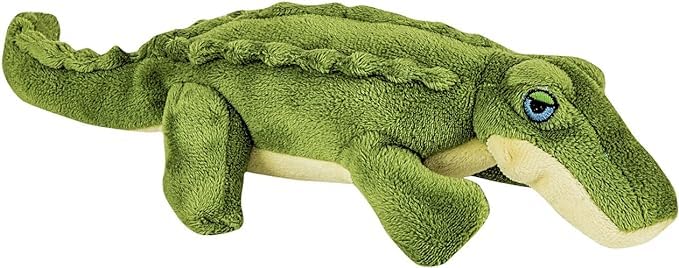 Savannah Baby Gator de Fluff & Tuff, vista lateral, ideal para tirones y abrazos