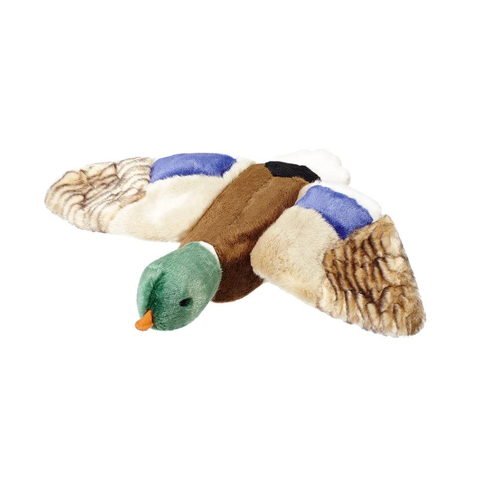 Fluff & Tuff Wally Mallard, ojos bordados para seguridad durante el juego.