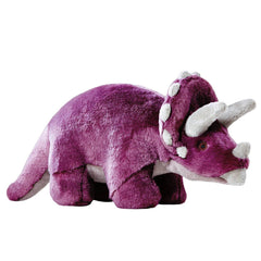 Fluff & Tuff Charlie Triceratops: peluche resistente para morder y acurrucarse