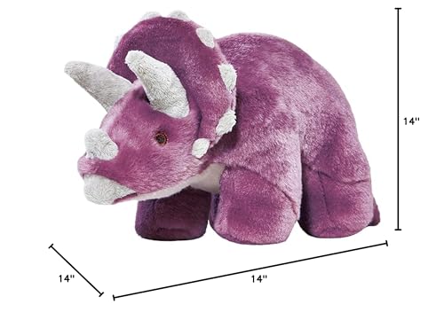 Fluff & Tuff Charlie Triceratops: peluche seguro para perros grandes durante la siesta