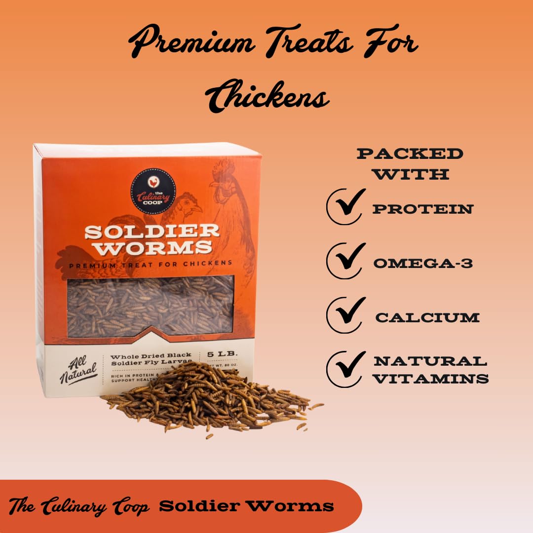 Gusanos Fluker's con Omega 3 para nutrición equilibrada de aves