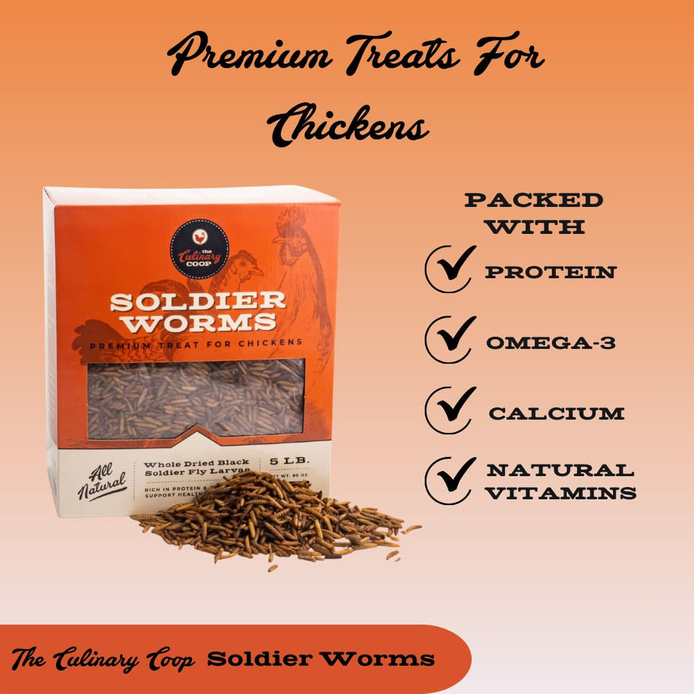 Gusanos Fluker's con Omega 3 para nutrición equilibrada de aves