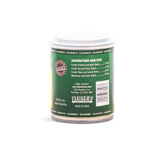 Fluker's Gourmet enlatada para aves, complemento nutritivo para meriendas diarias.