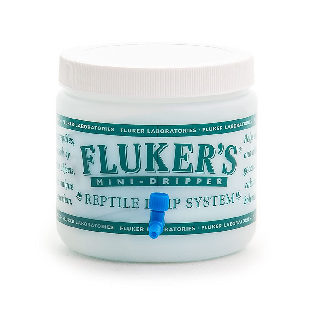 Fluker's Mini Dripper, goteo de agua para terrario, fuente de hidratación suave.