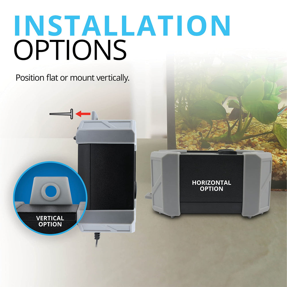 Fluval A202 diseño eficiente energéticamente para acuario.