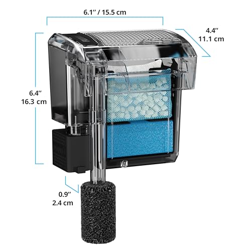 AC30 Fluval, medios de filtración expuestos para agua clara.