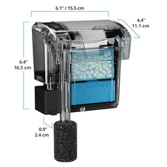 AC30 Fluval, medios de filtración expuestos para agua clara.