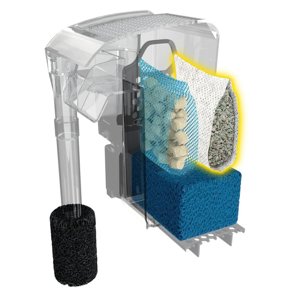 Fluval Ammonia Remover: guía de dosificación para reemplazo cada cuatro semanas.