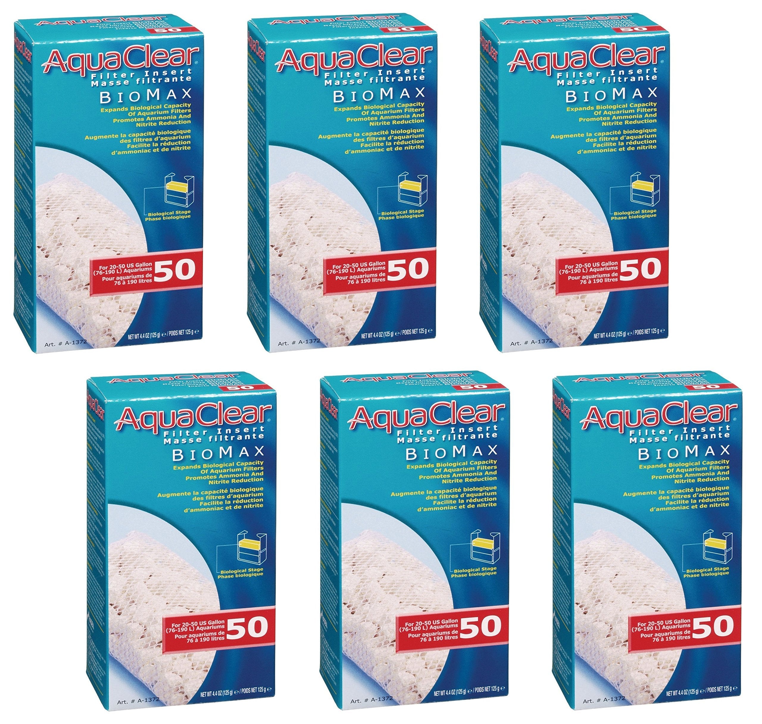 Fluval Aquaclear Biomax inserto biológico para filtración eficiente en acuarios.