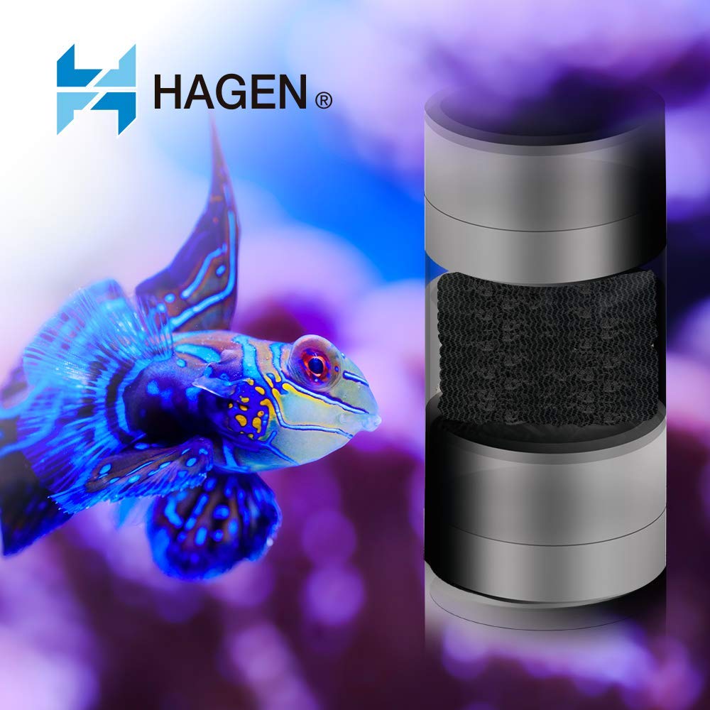 Fluval AquaClear 70 inserto carbono activo, detalle de construcción para filtración efectiva.