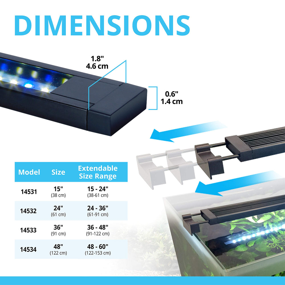 Fluval Aquasky 2.0 Skypad remoto para accesos rápidos.
