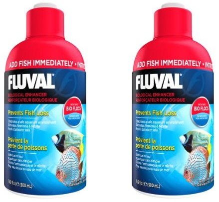 Mejorador biológico Fluval, foto de paquete para acuario, mejora el entorno biológico.