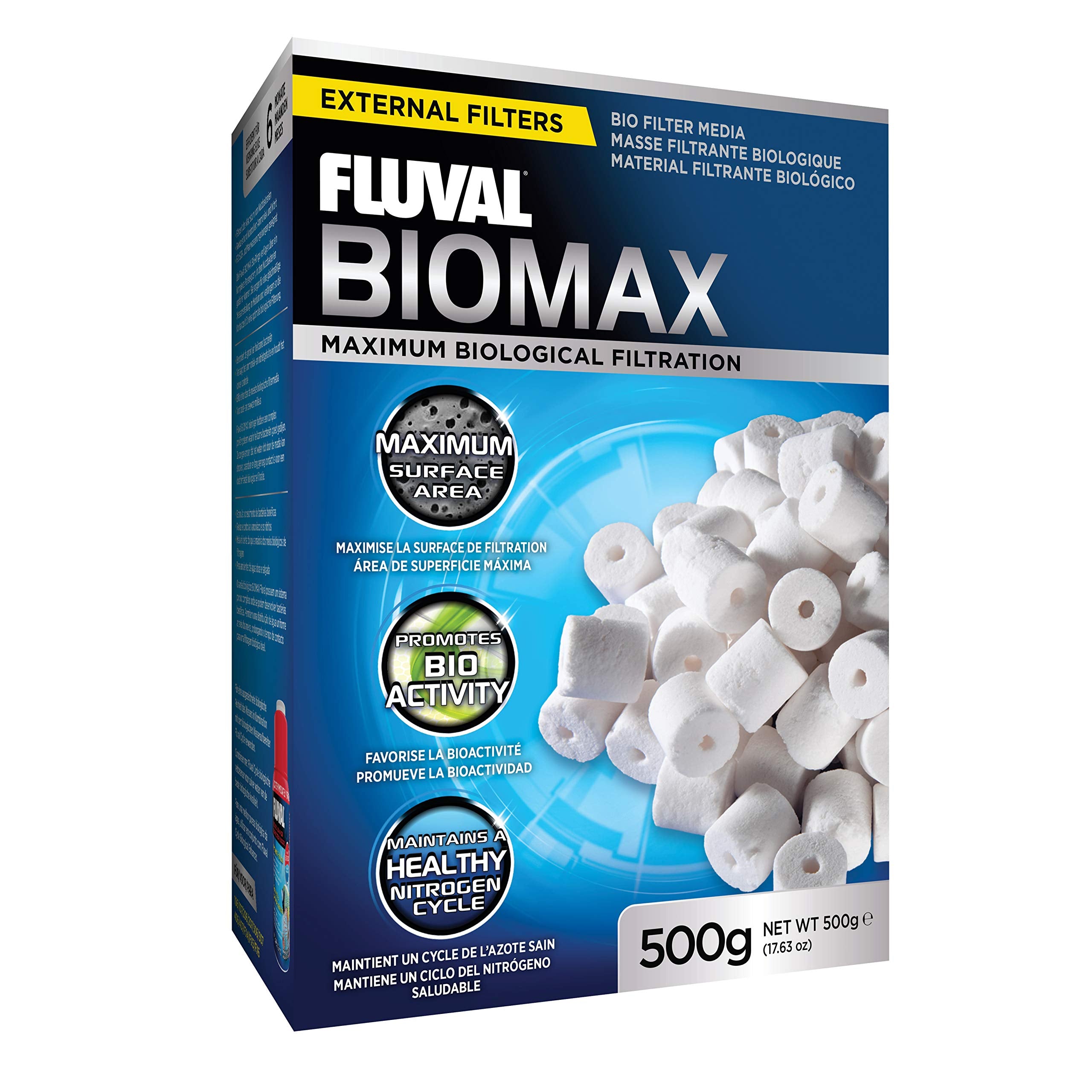 Fluval BioMax: anillos biologicos para acuario que potencian la filtracion biologica.