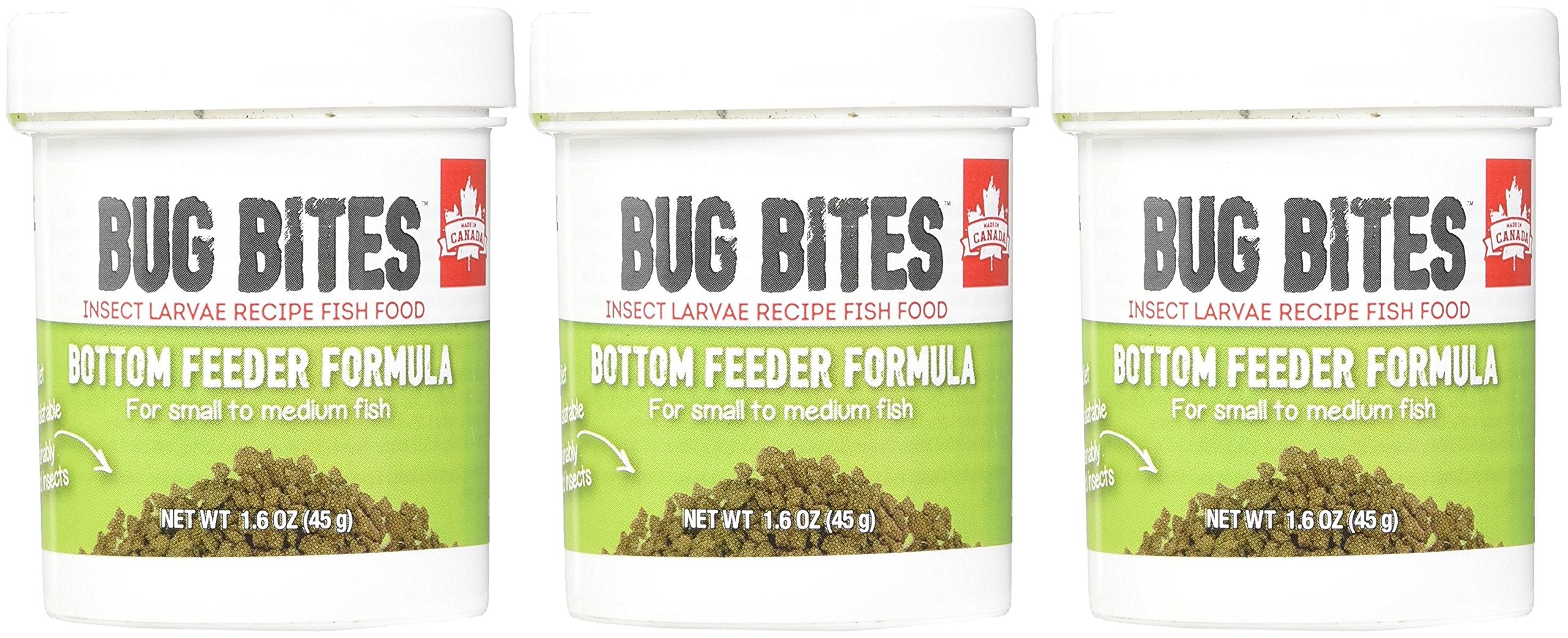 Fluval Bug Bites, alimento de fondo para peces, rico en larvas de mosca negra para peces medianos