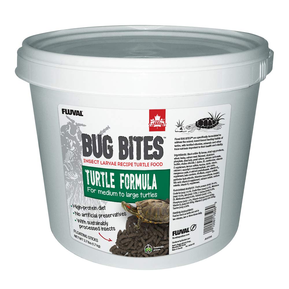 Fluval Bug Bites tortugas-palitos-flotantes: sabor crujiente para apetito diario