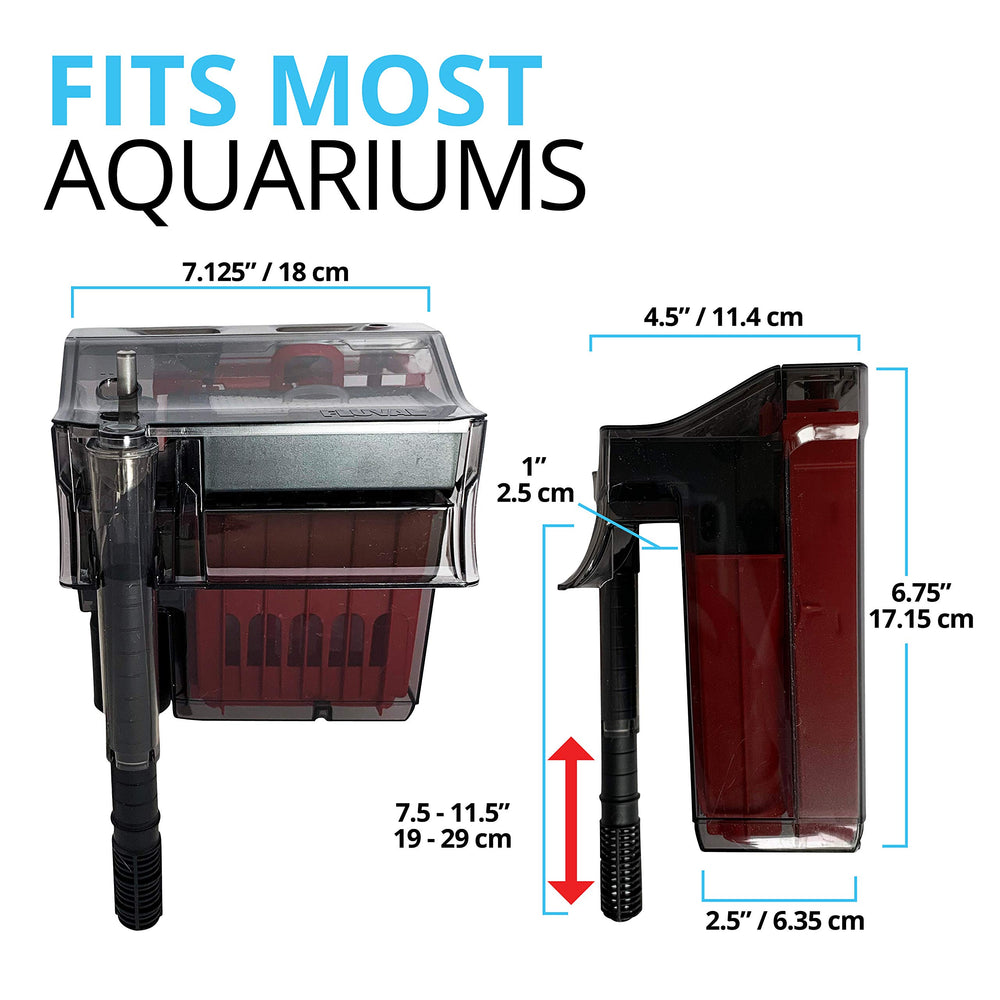 Diseño compacto Fluval C3 para acuarios de 50 galones