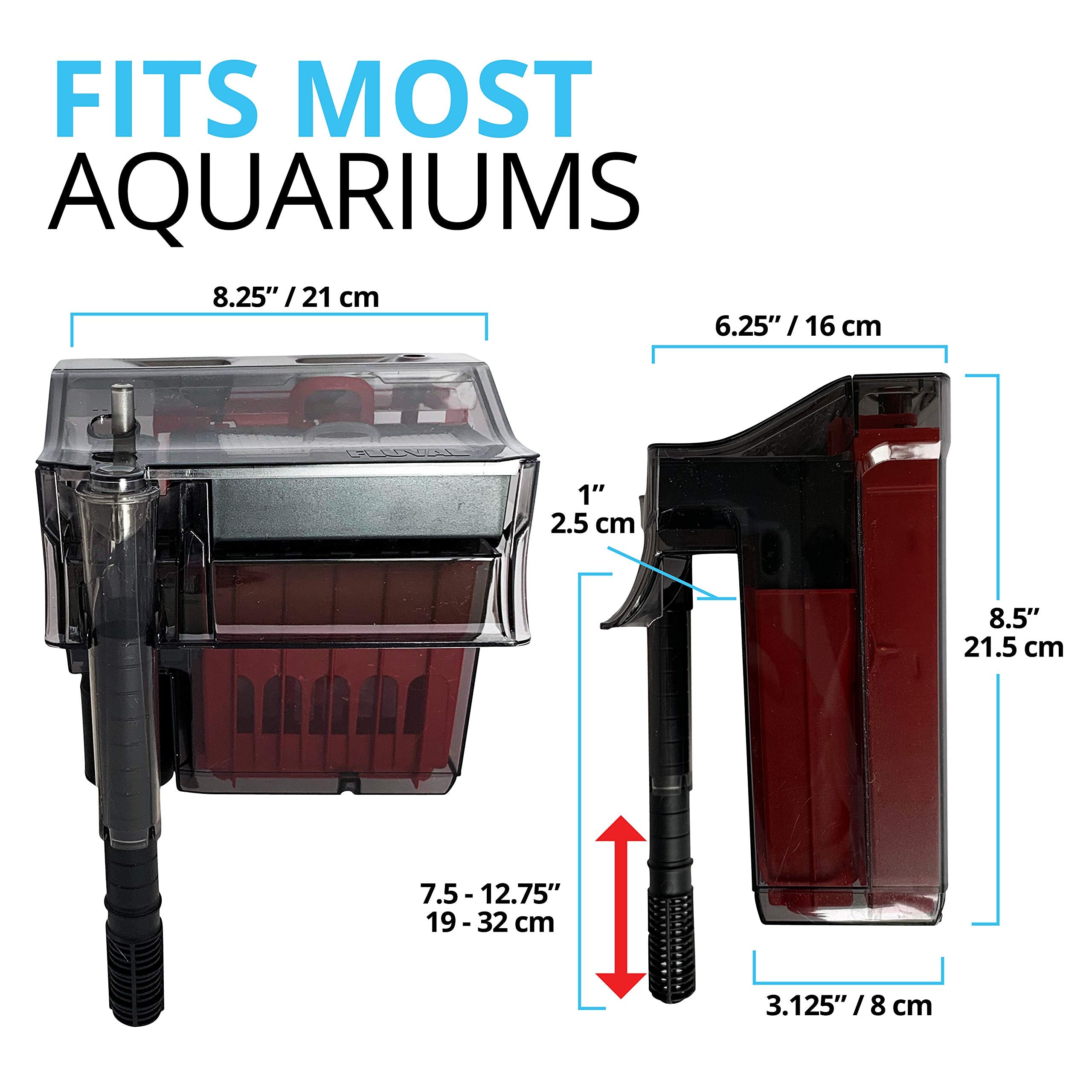 Fluval C4: cámara de goteo biológica reparte el agua uniformemente para filtración constante.