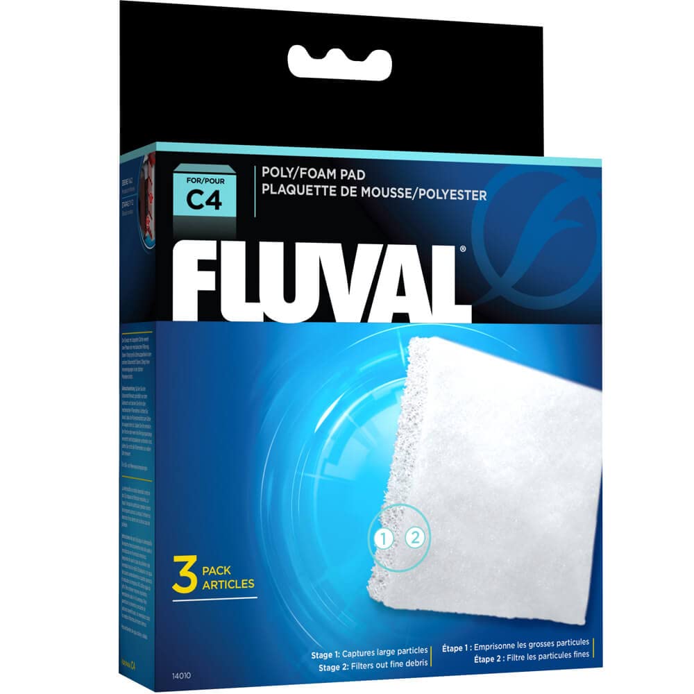 Fluval C4 almohadilla de espuma de reemplazo, mejora la filtración mecánica en el acuario.