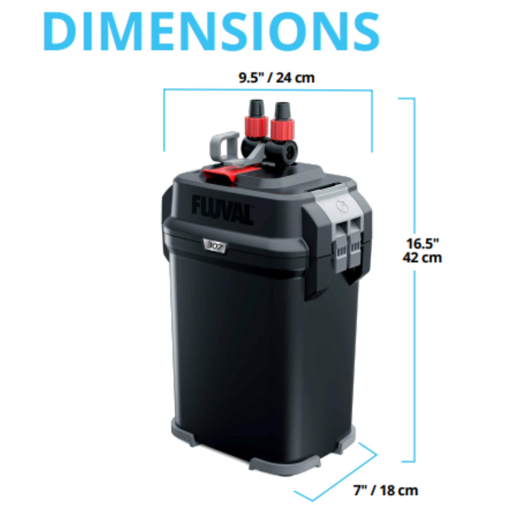 Diseño europeo auténtico de Fluval con medios incluidos.