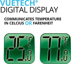 Ajuste preciso de 0,5 °C en Fluval E200 para un ajuste fino de temperatura.