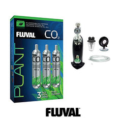 Embalaje Fluval cartuchos CO2 45 g para reemplazo rápido.