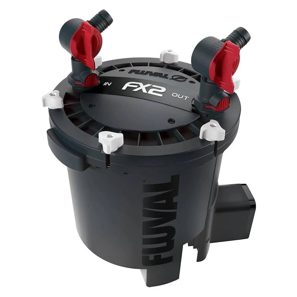 Fluval FX2, sistema de cambio de agua integrado, facilita cambios seguros y rápidos.