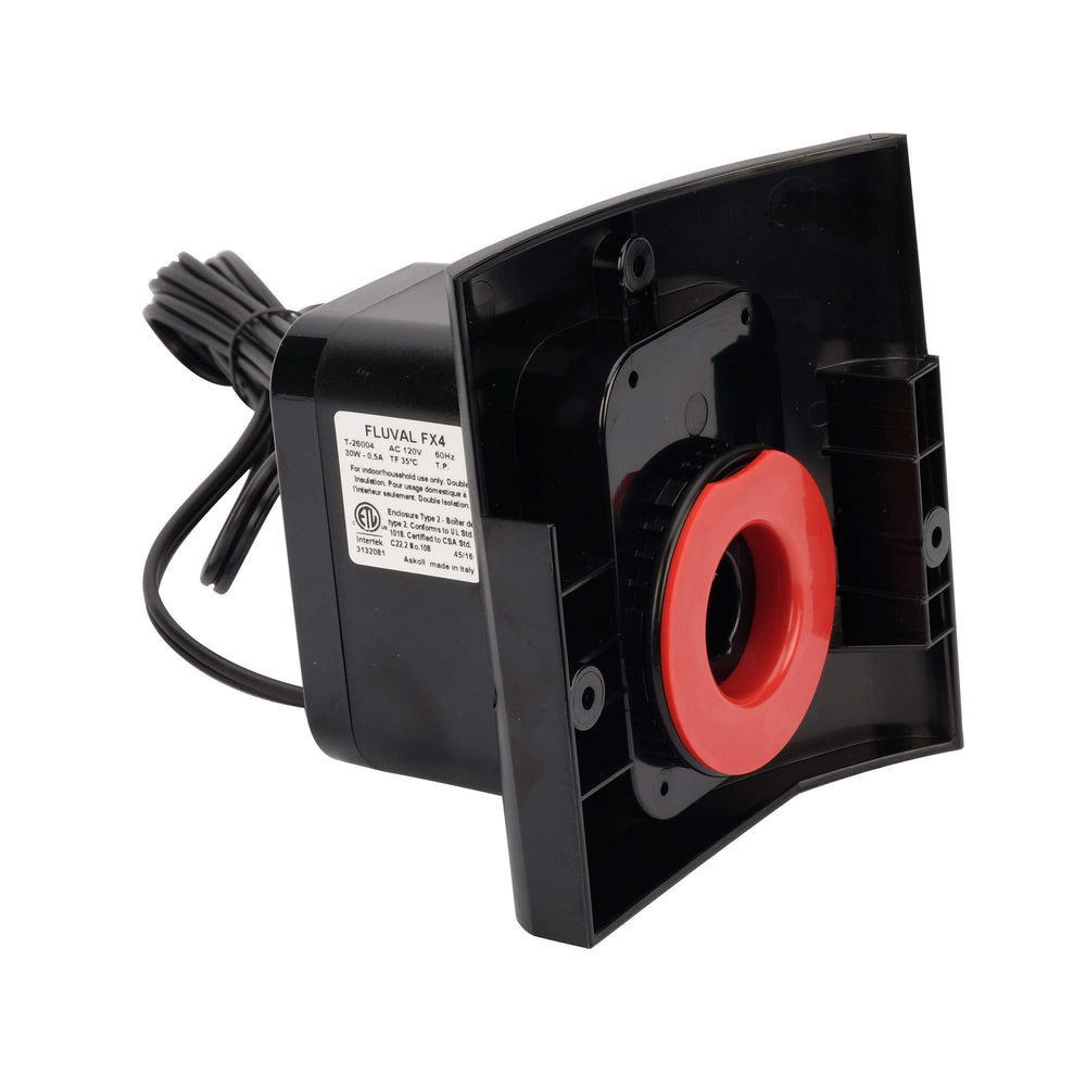 Unidad motora Fluval FX4 lista para filtración eficiente en acuarios.