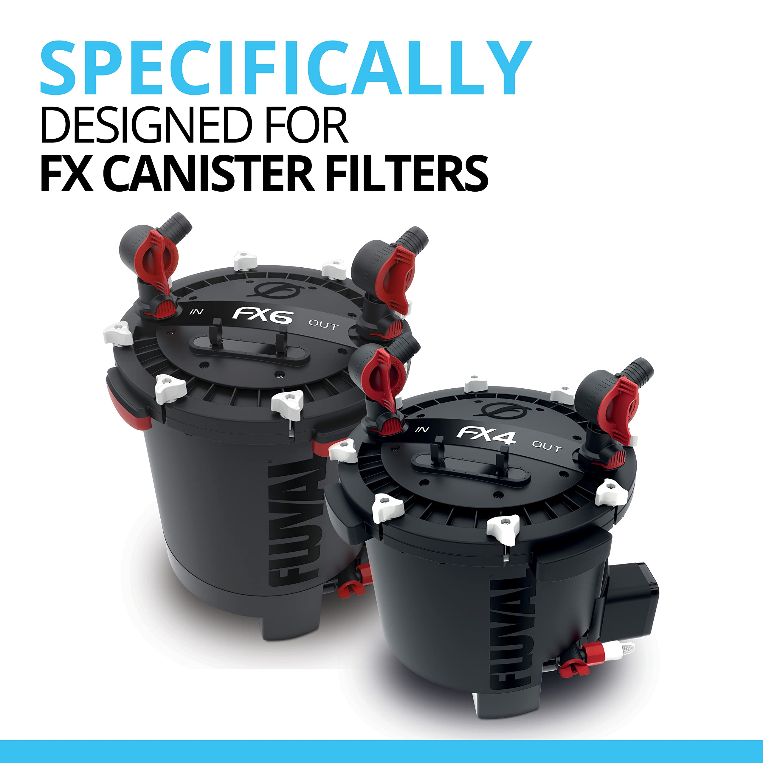 Espuma Fluval FX5 con mayor resistencia a obstrucciones para mantenimiento fácil.