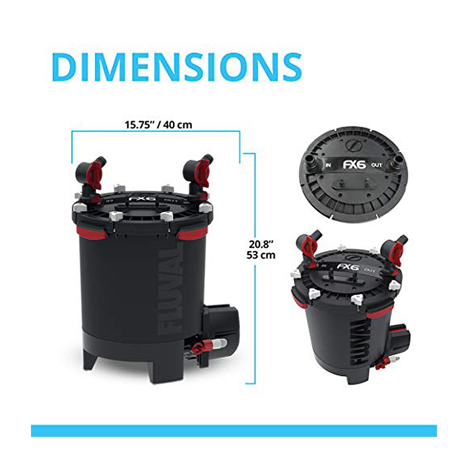 Conexiones de agua Fluval FX6 para cambios fáciles de agua