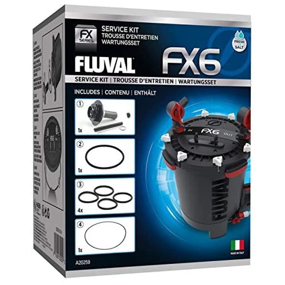 Fluval FX6 Conjunto de Servicio: contenido para limpieza y mantenimiento eficientes.