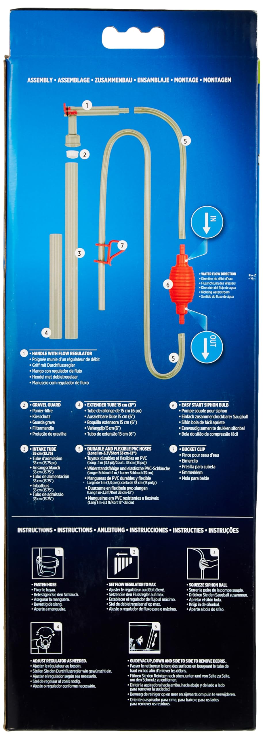 Fluval GravelVAC: extensión de tubo para zonas de difícil acceso.