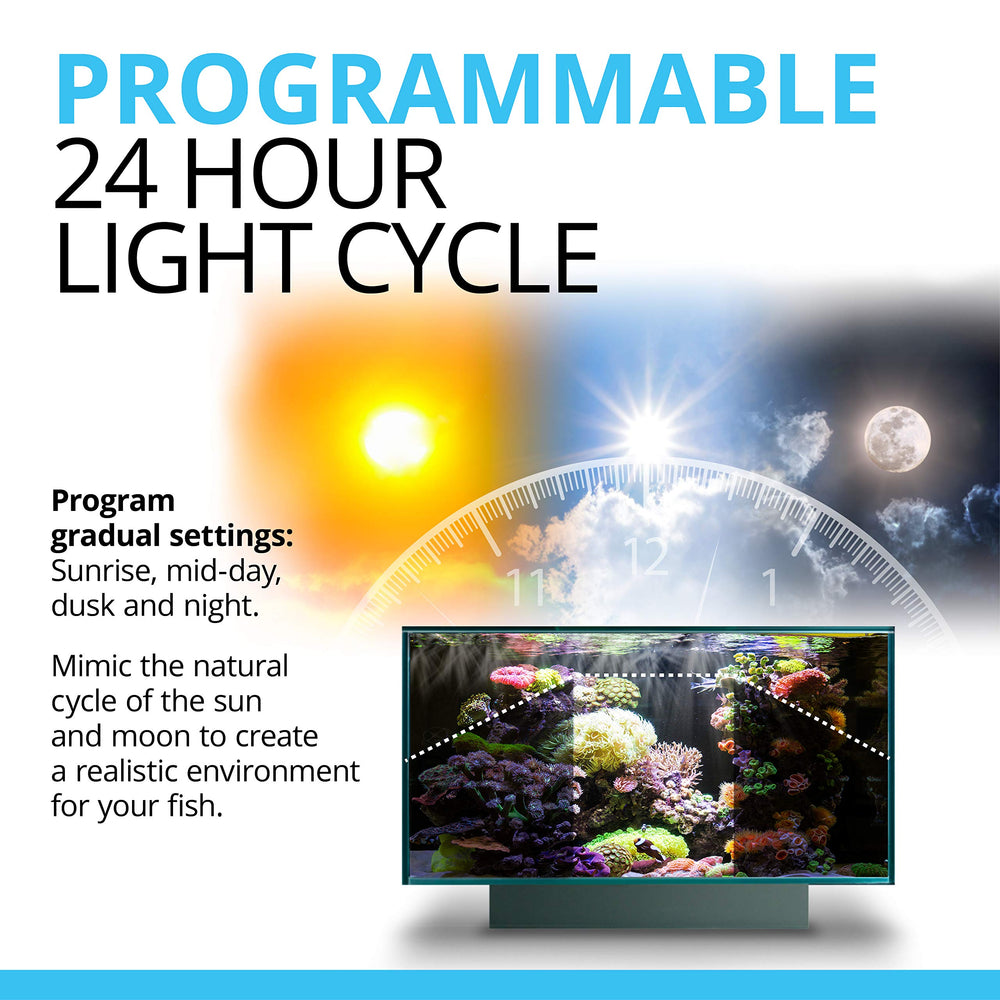 Fluval Sea Marine 3.0 LED, espectro de colores ajustable para crecimiento de corales.