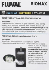 Fluval SPEC Biomax: capacidad elevada para colonización bacteriana y manejo de desechos