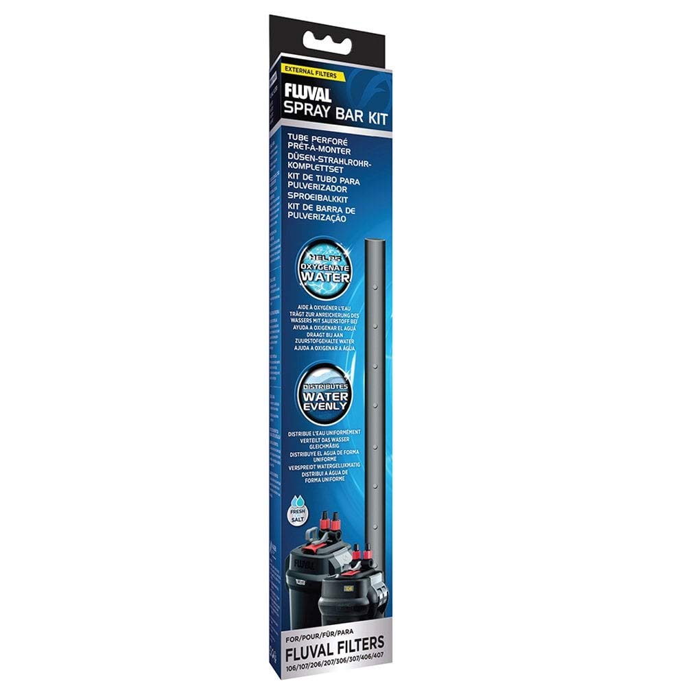Fluval kit barra de rociado F06-07, vista frontal, mejora la circulación del agua.