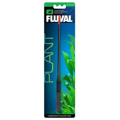 Tijeras rectas Fluval para plantar en acuario, precisión y control al colocar plantas pequeñas.