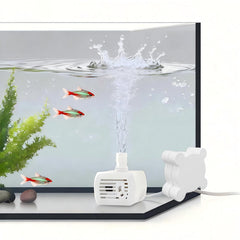Fluxo Wireless bomba-agua-inalambrica-compacta para acuario, ideal para espacios pequeños.