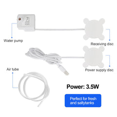 Fluxo Wireless instalación fácil con ventosas magnéticas para acuarios.