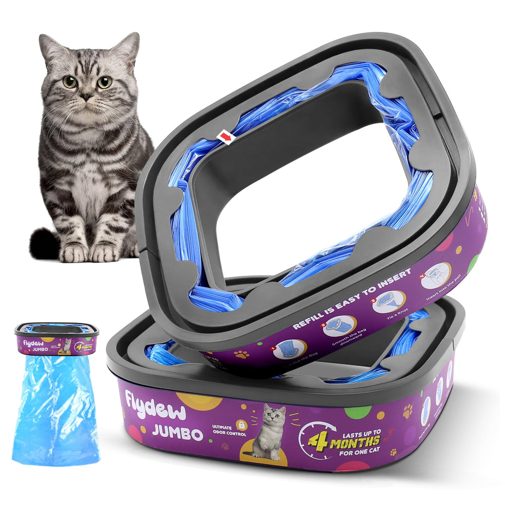 Flydew Cat Genie estandar: bolsas duraderas para uso diario sin filtraciones