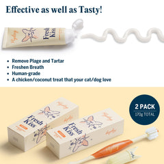 Flydog Fresh Kiss guía dental para hábitos consistentes de cepillado.