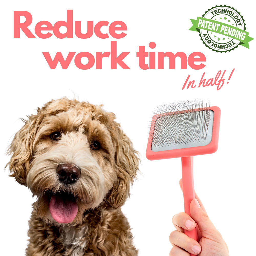 Flying Pawfect cepillo elimina pelo suelto y reduce enredos.