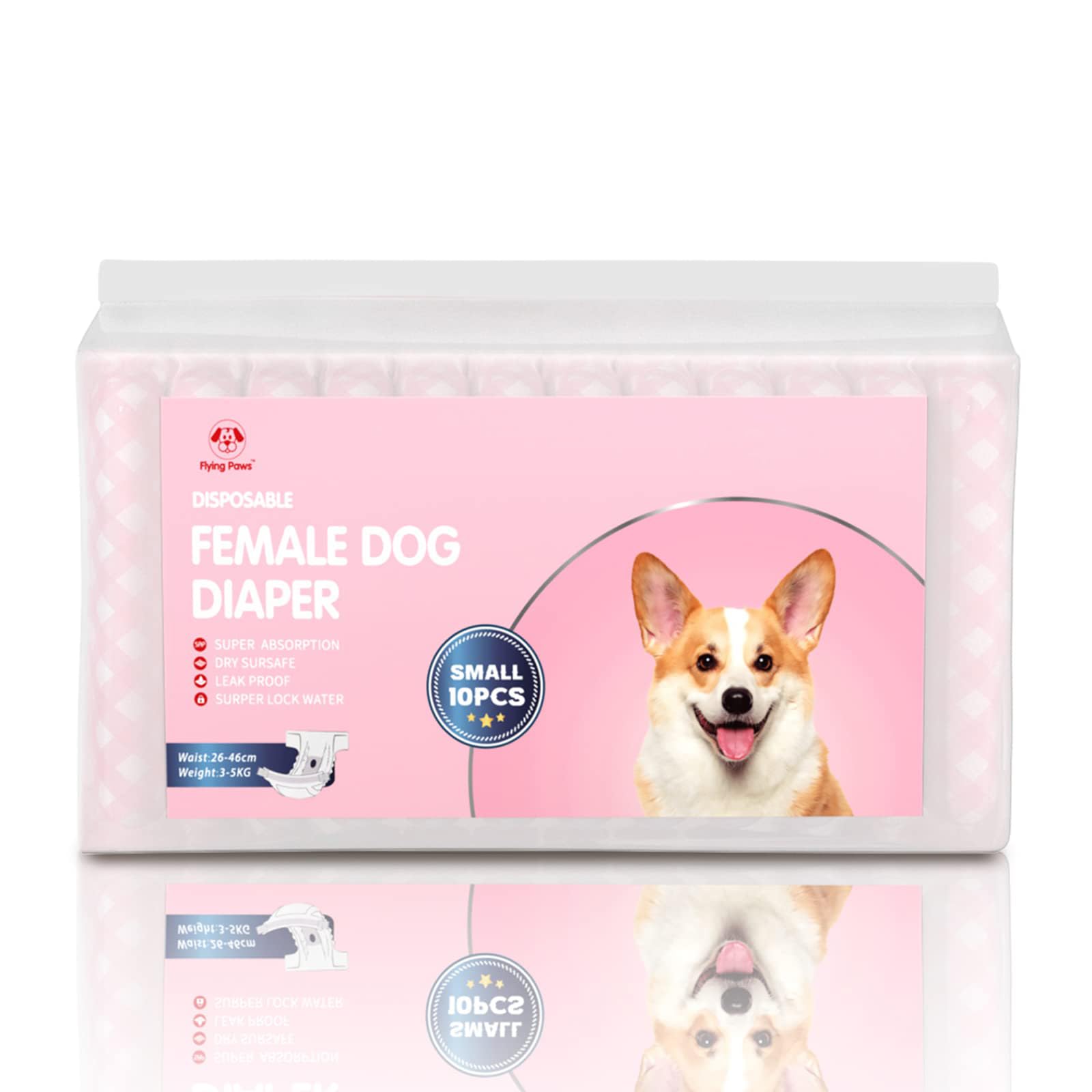 Pañales Flying Paws con cintura elástica para un ajuste cómodo.