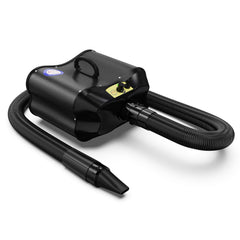 Secador Flying Pig Grooming con motor doble para pelo denso y secado rápido.