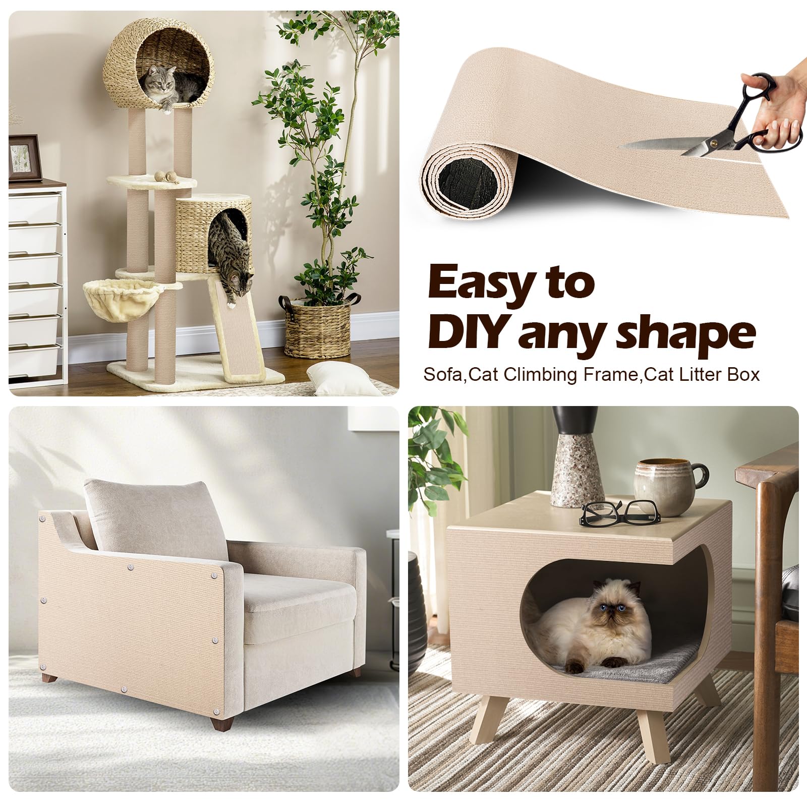Fmelut mat recortable ajustable permite adaptar tamaño para estanterías o esquinas