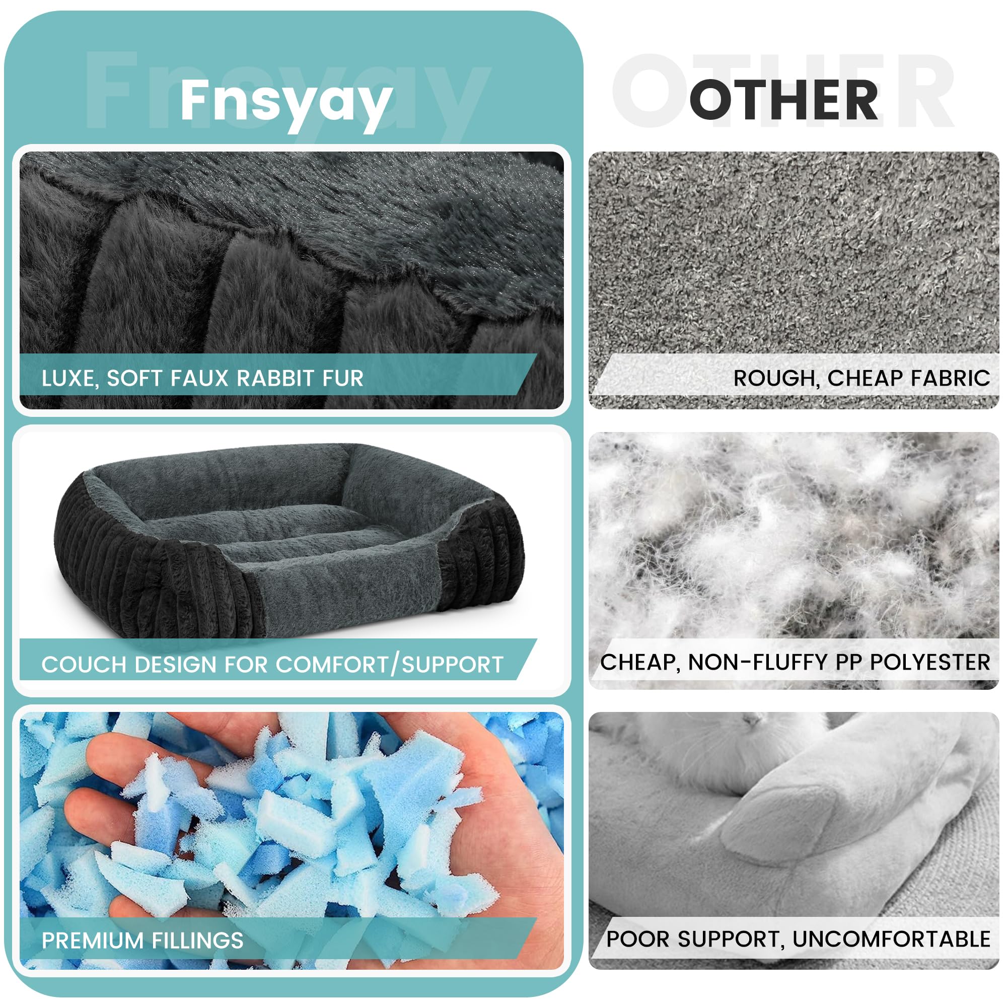 Fnsyay base antideslizante mantiene la cama en su lugar durante el descanso.